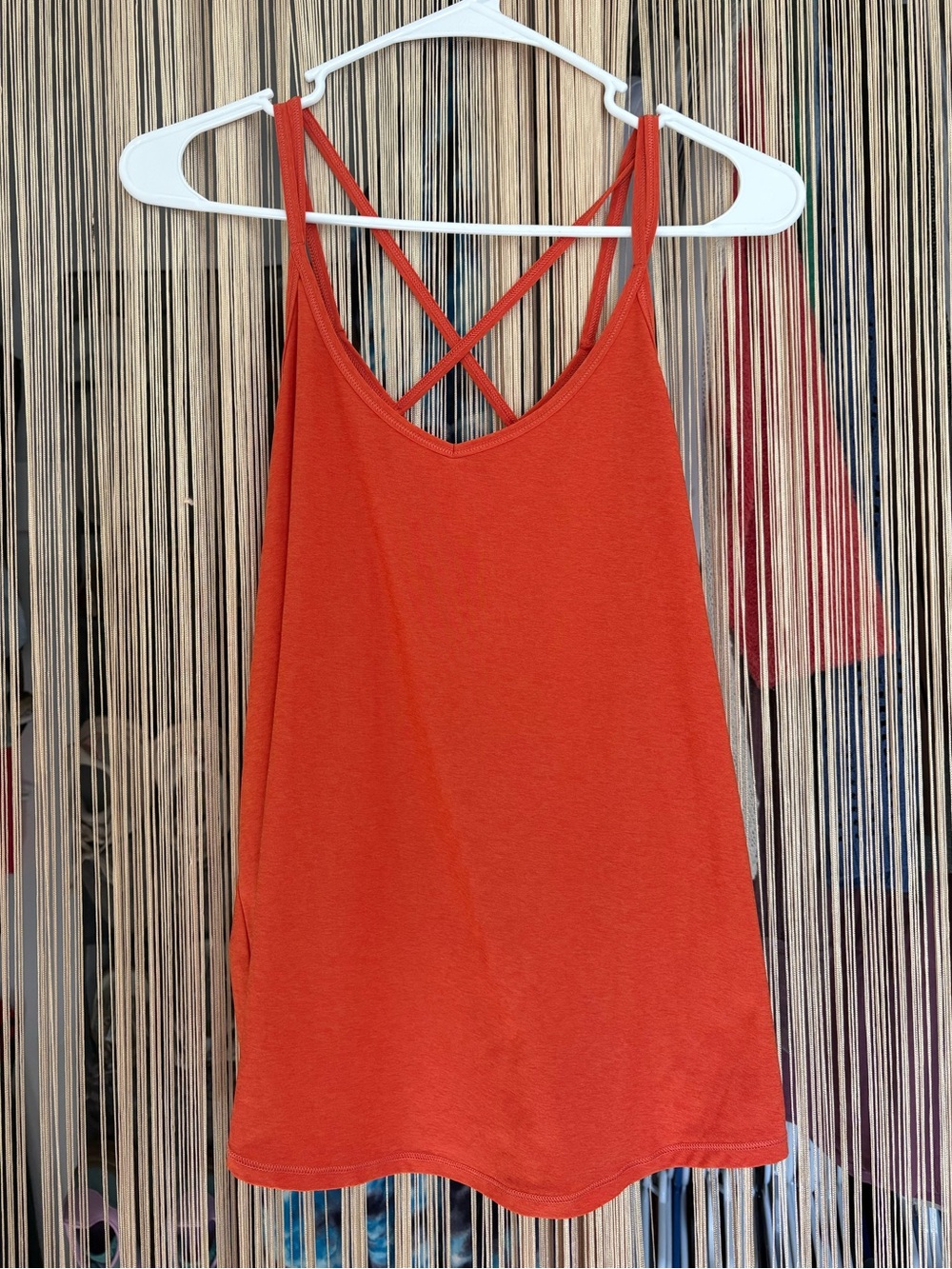 DSG Orange Crisscross Back Tank Top